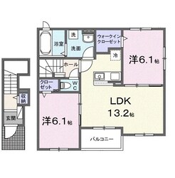 メゾン　ミモザIIの物件間取画像